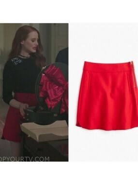 J CREW SEEN ON TV DOUBLE-SERGE WOOL MINI SKIRT